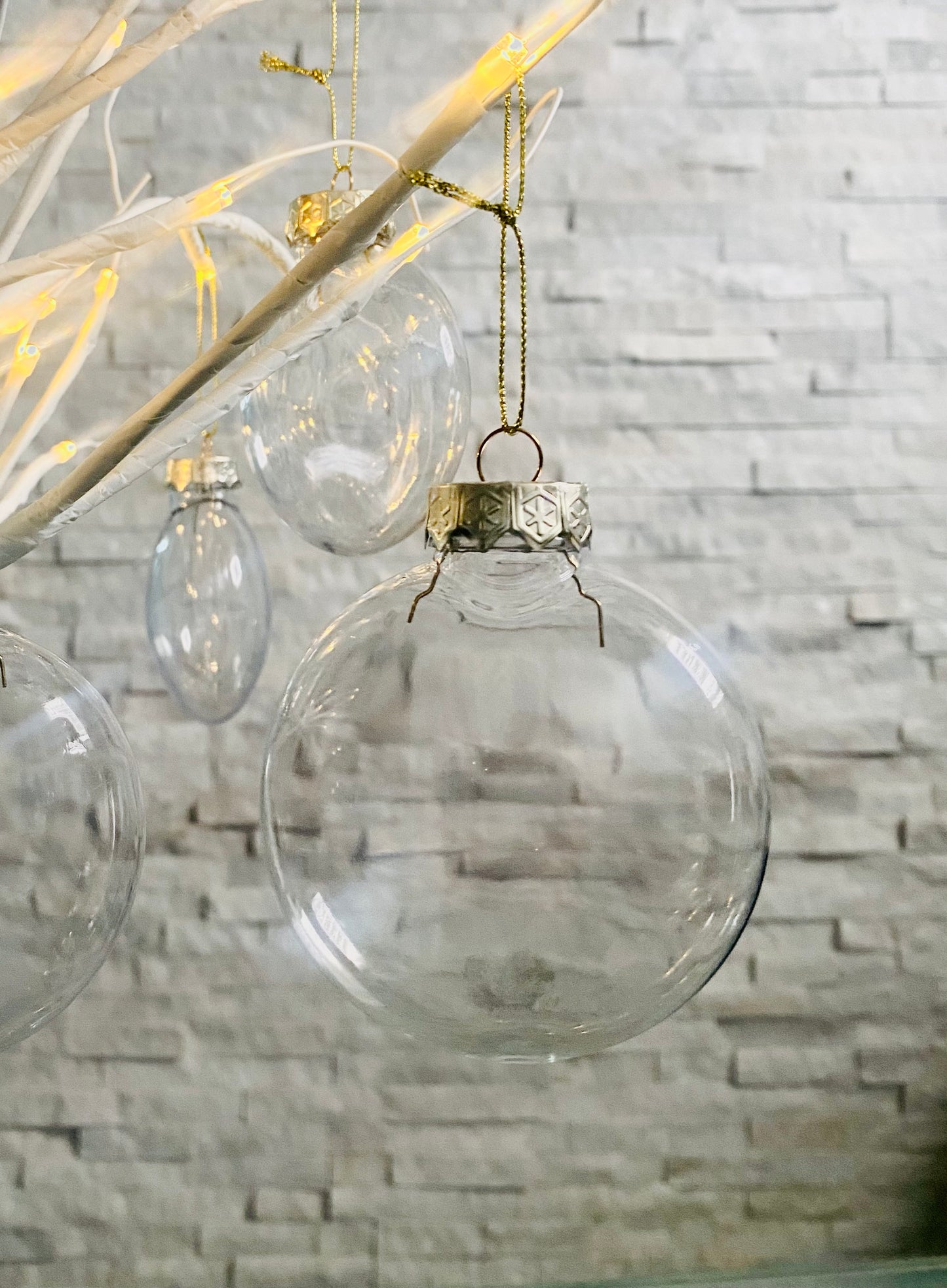 PaintBox Clear Christmas Ornaments