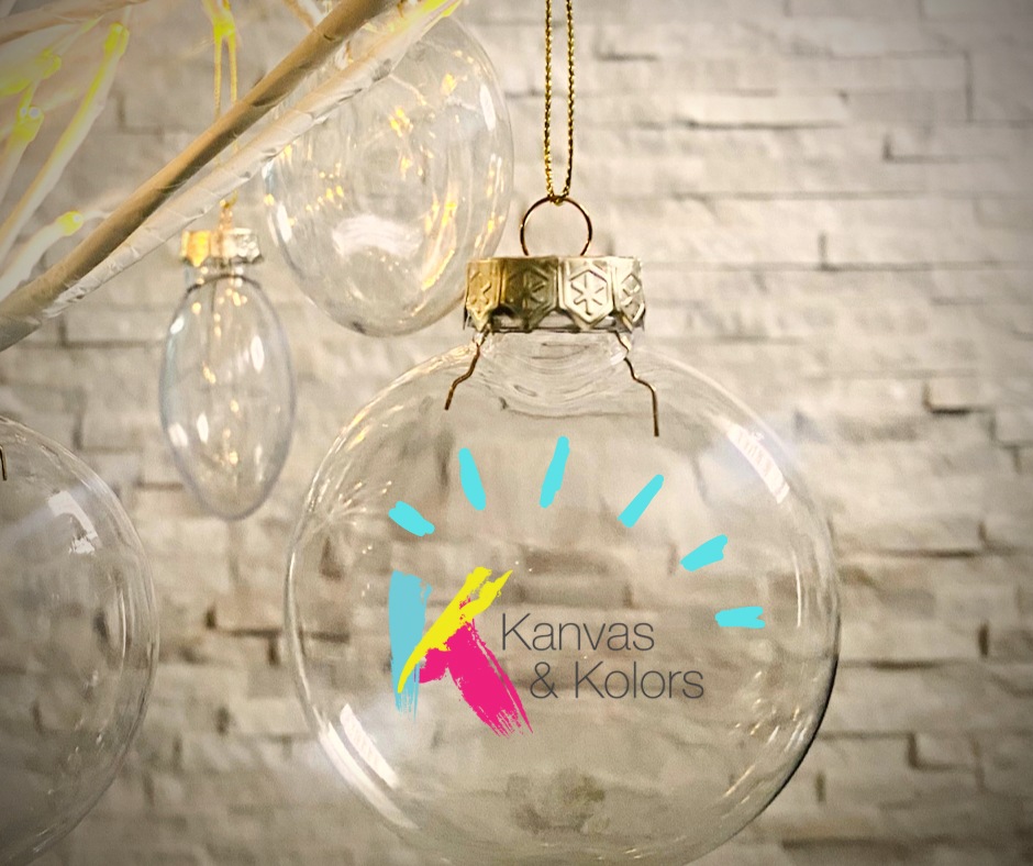 PaintBox Clear Christmas Ornaments